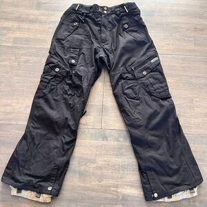 686 Smarty Snowboard Ski Pants 3-in-1 w/ Fleece Liner Black Men's Size L (32x30)